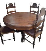 Comprar Juegos De Comedor Colonial De Madera De 4 Puestos