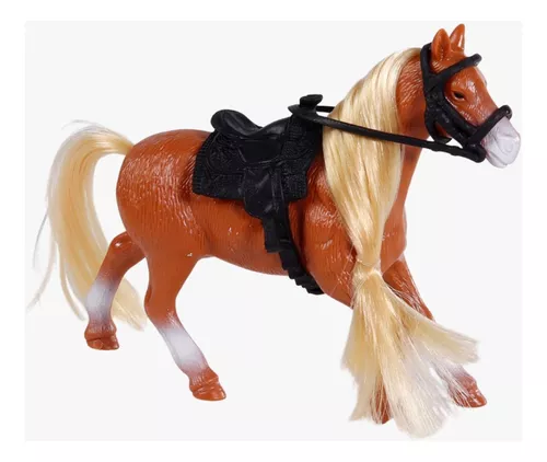 Cavalo de brinquedo realista 10 peças emborrachado + brinde em Promoção na  Americanas