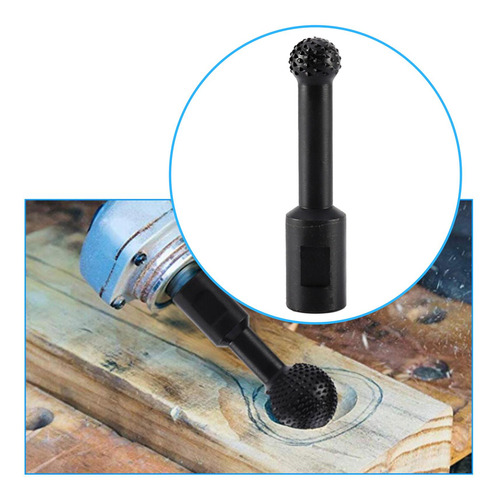 Cabeça De Esmerilhamento Giratória Esfera Rebarba 20mm