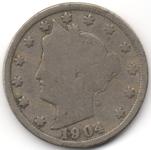 Estados Unidos 5 Centavos 1904