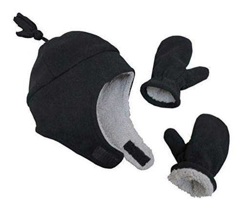 Conjunto Gorro Y Manoplas De Forro Polar Para Bebés