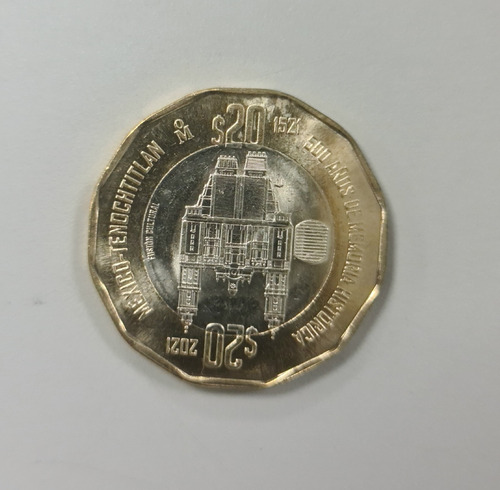 Moneda De 20 Pesos - 500 Años De La Fundación De Veracruz.