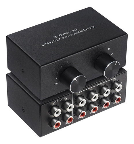 Canal De Sonido L/r De Audio Estéreo Rca Bidireccional De 4