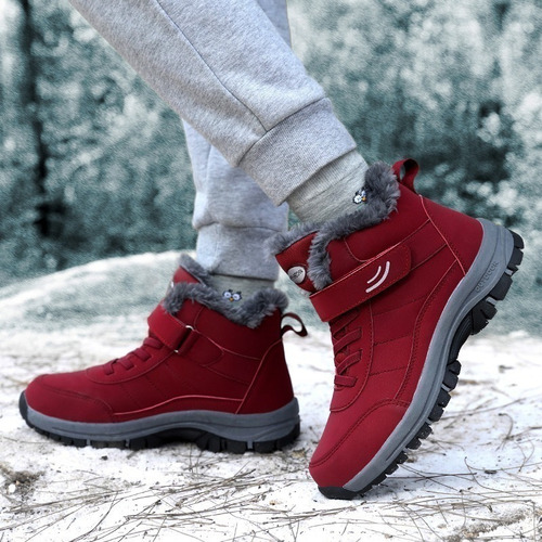 Botas Casuales Hombre Fleece Warm Snow Boots Impermeable