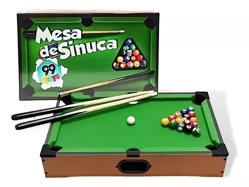 Kit Mini Mesa De Sinuca Jogo Bilhar Portátil Jogo Brinquedo Infantil  Completo