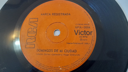 Vinilo Single De Marca Registrada Domingos De Mi Cuidad(m141