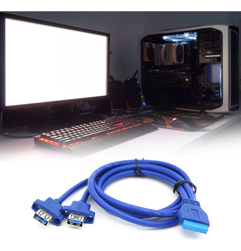 Dual 2 Puertos Usb3.0 Usb 3.0 A Macho A Placa Madre Mainboar