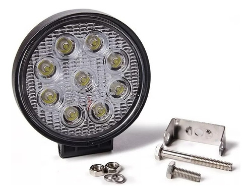 Luz Farol Foco Neblinero 9 Led 27w 4x4 Auto Moto Camion Jeep