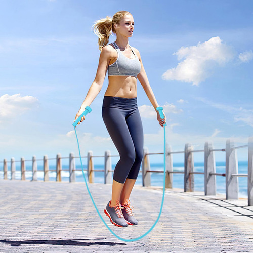 Saltar La Cuerda Cuerda De Saltar De Ejercicio Ajustable Par