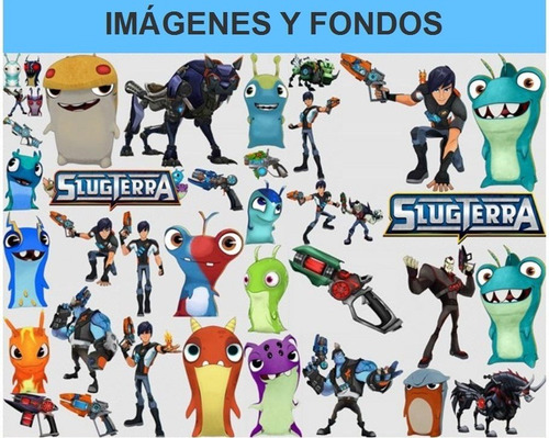 Kit Imprimible Bajo Terra Slug Terra Fiesta 3x1