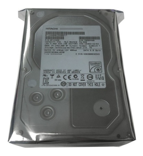 Disco Duro 3 Tb 3.5 Hitachi C3030ala630 Hus724030ale641