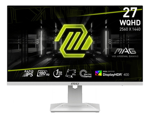 Monitor Ips Qhd 27'' Msi Mag274qrfw Gaming Color Blanco