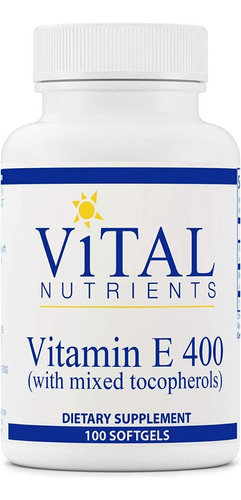 Vitamin E 100cap Vital Nutrient - - Unidad a $3085