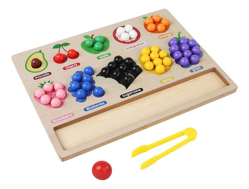 Juguete Clasificador De Colores Para Contar A Juego, Madera