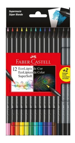 Lápices De Colores Supersoft -  Faber Castell 12 Colores 