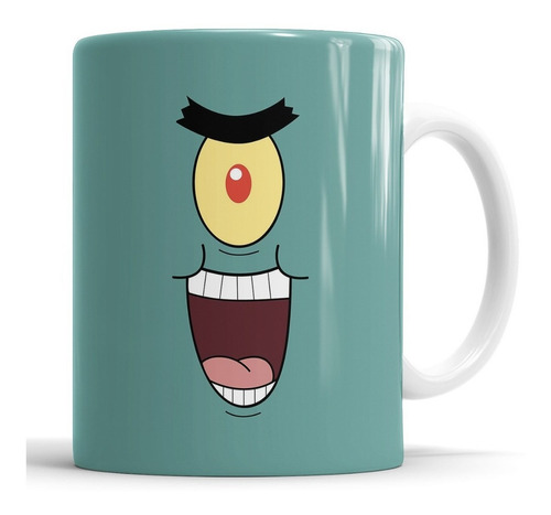 Taza Plancton- Bob Esponja - Cerámica Importada