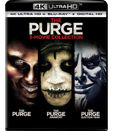 Blu Ray 4k The Purge 3 Movie Collection Trilogy 