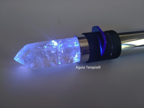 Imagem 5 de 8 de Bastão Atlante Cromoterapia Cristal Quartzo Legítimo Promo