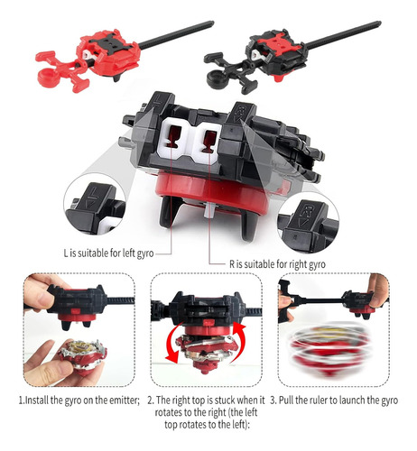 Bey Battling Top Burst Gyro Toy Set 12 Trompos 3 Lanzadores