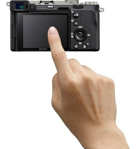 Cámara Sony Alpha A7c 4k de fotograma completo plateada - Cuerpo + NF-e
