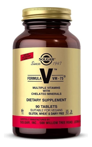 Multivitaminico Formula Vm-75 Con Minerales Quelados 90 Tab 