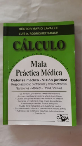 Calculo Mala Practica Medica-lavalle/saiach-ed.gowa-(w)