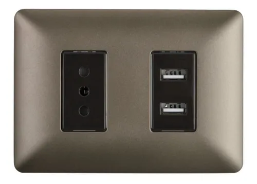 comprar Tomacorriente Simple Con Doble Usb Sec 10a 250v