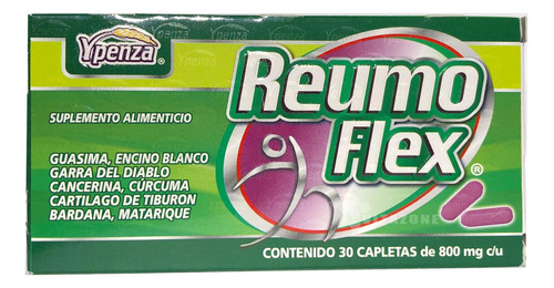 Reumoflex Verde 30 Capletas De 800 Mg Ypenza.