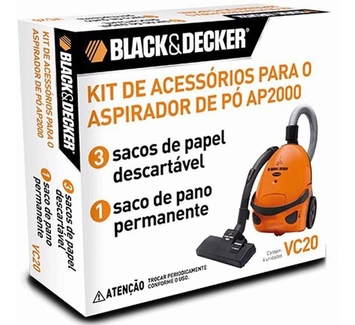 Kit De Acessório P/ Aspirador De Pó Ap2000 Black Decker