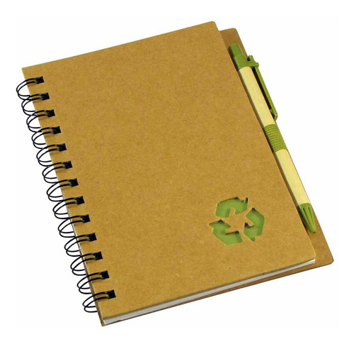50 Cuaderno Ecológico Tapa Dura Con Lápiz Ecológico
