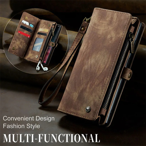 X Funda De Piel Magnética Caseme For Samsung Galaxy S25 Ultra S24 Fe S23 S22 S21 S20 Plus Note20 A56