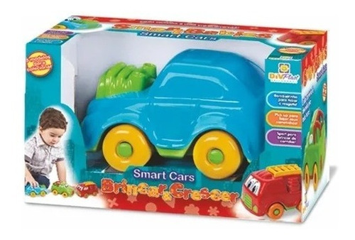 Carrinho Bombeiro Didatico Mini Smart Cars Menino Baby Cor Colorido Personagem Carro