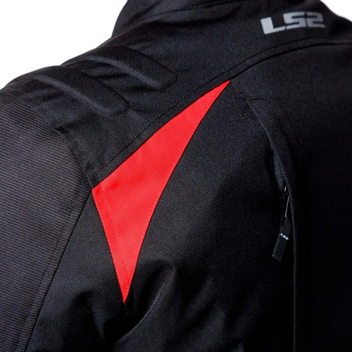 Campera Moto Ls2 Serra H Black Red Zeta Motos