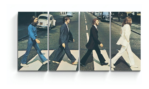 Cuadro Triptico Grande Poliptico The Beatles Abbey Road Musica Pop Rock John Lennon Paul Mccartney Ringo Starr