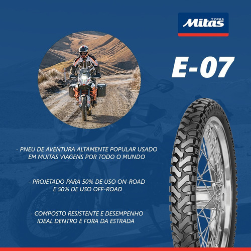 Pneu Dianteiro Mitas E-07 110/80-19 V-strom 650a