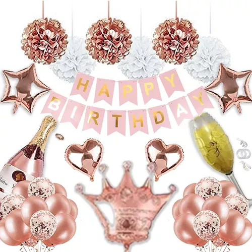 fiestas de bebé grande y brillante para esparcir como decoración de mesa y para llenar globos para decoración de cumpleaños 30 g LUXURALS® Confeti de color oro rosado 2,5 cm redondo 