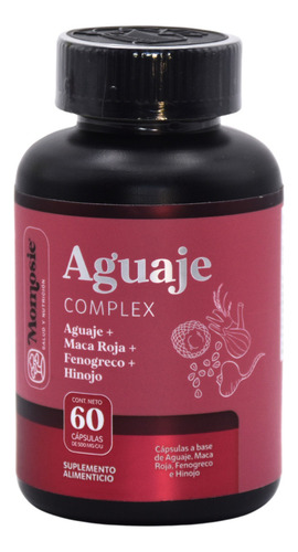 Aguaje Complex 60 Cápsulas | Fenogreco + Hinojo + Maca Roja Sin Sabor