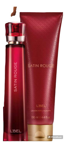 Set Perfume Y Loción Satín Rouge De L'bel.