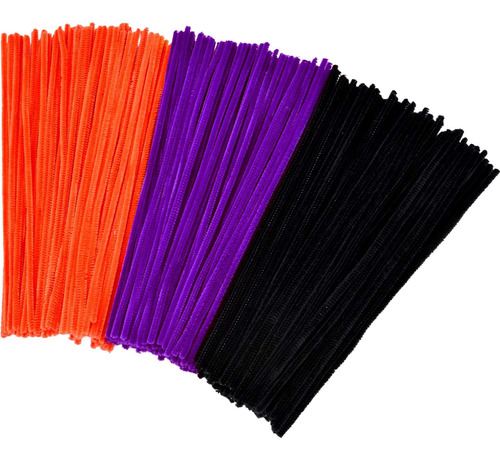 300 Pieces Halloween Chenille Stems 12 Inches By 6 Mm P...