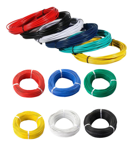 Cable Automotriz Multiple 14 Awg (10 Metros) Color Blanco