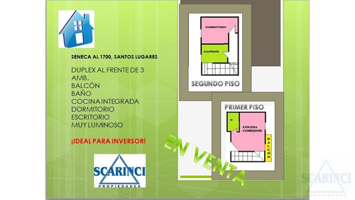 Imagen 1 de 3 de Venta/ Santos Lugares/ Ph Duplex 3 Amb./ A Estrenar