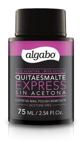 Quitaesmalte Express C/keratina Algabo X 75 Ml