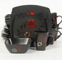 Comprar Vajilla De Lujo Gibson Elite Florecer 16 Piezas 4 Personas
