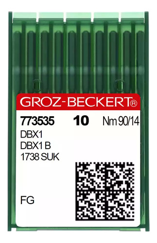 20 Agujas Groz-beckert® Dbx1 /1738/16x257 - 90/14, Fg