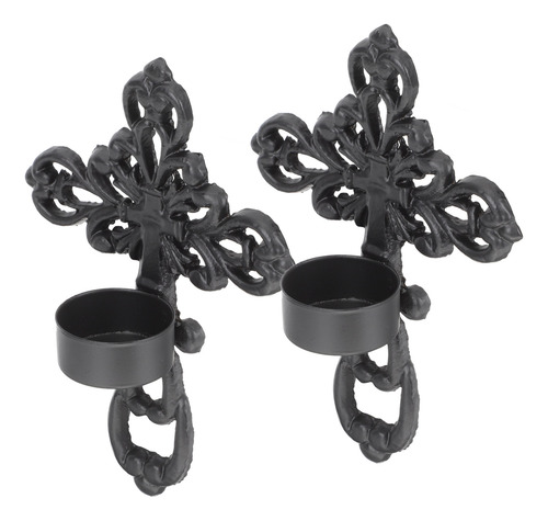 Candelabro Colgante Con Forma De Cruz, 2 Unidades