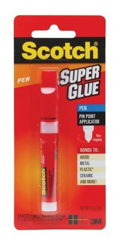 Scotch Super Glue Pen, 0,07 Oz (ad126-p).