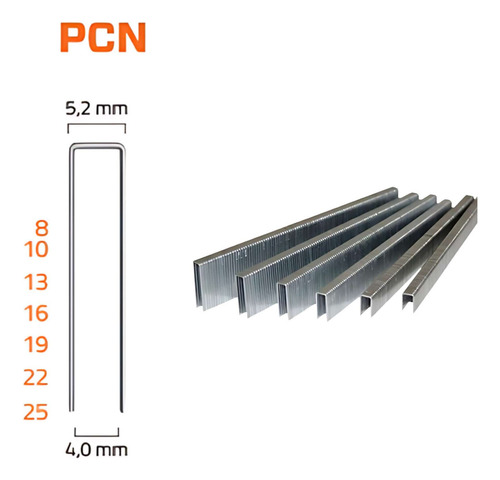 Grampeador Pneumático 10 A 25mm Pi-pcn 25 Pacar