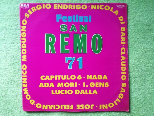 Eam Lp Vinilo Festival De San Remo '71 En Castellano Peruano