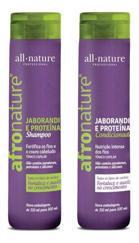 Shampoo All Nature E Condicionador De Jaborandi E Proteínas