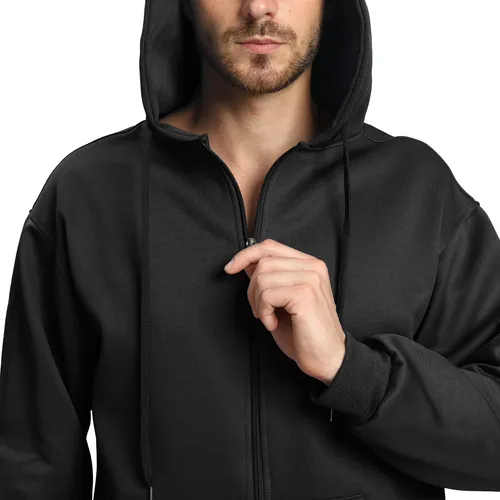 Sudadera Hombre Con Capucha De Calidad Con Cierre Hoodie